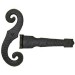 Decorative Hinge & S-Hook, Black